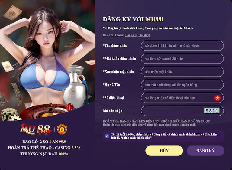 Đăng ký chơi game casino trực tuyến trên điện thoại